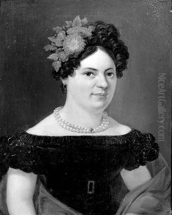 Henriette Catschuissa Marguerite Rosalie Sparre Oil Painting by Johannes Flintoe