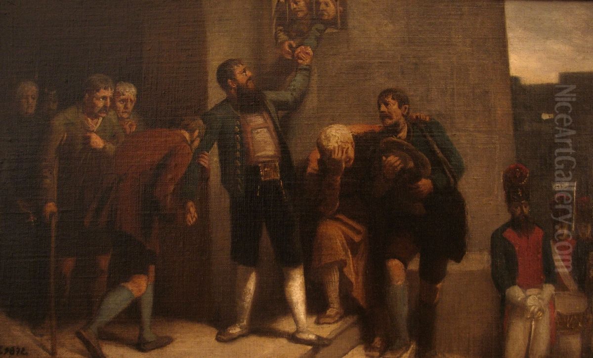 Andreas Hofers letzter Gang Oil Painting by Karl Karger