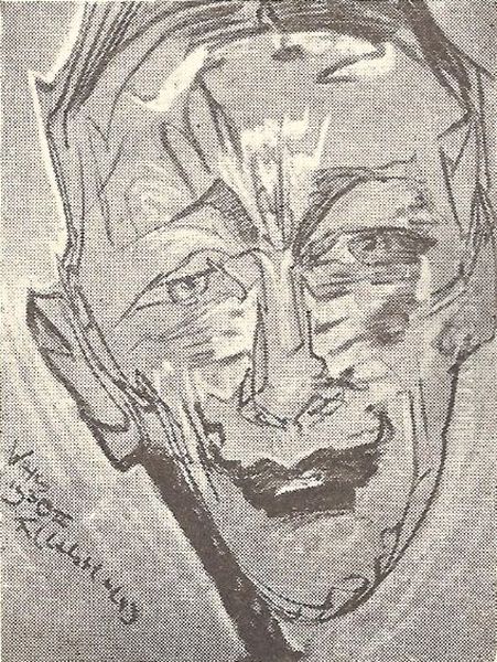 Male portrait Oil Painting by Stanislaw Ignacy Witkiewicz