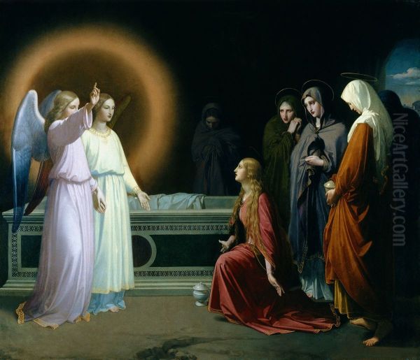 Las Tres Marias en el Sepulcro Oil Painting by Federico de Madrazo y Kuntz