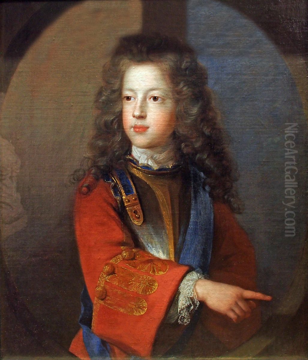 Portrait du jeune prince de Galles Oil Painting by Francois de Troy