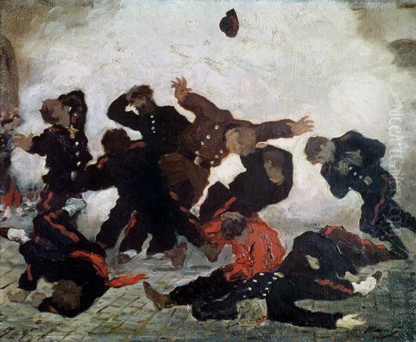 L'execution Oil Painting by unknown