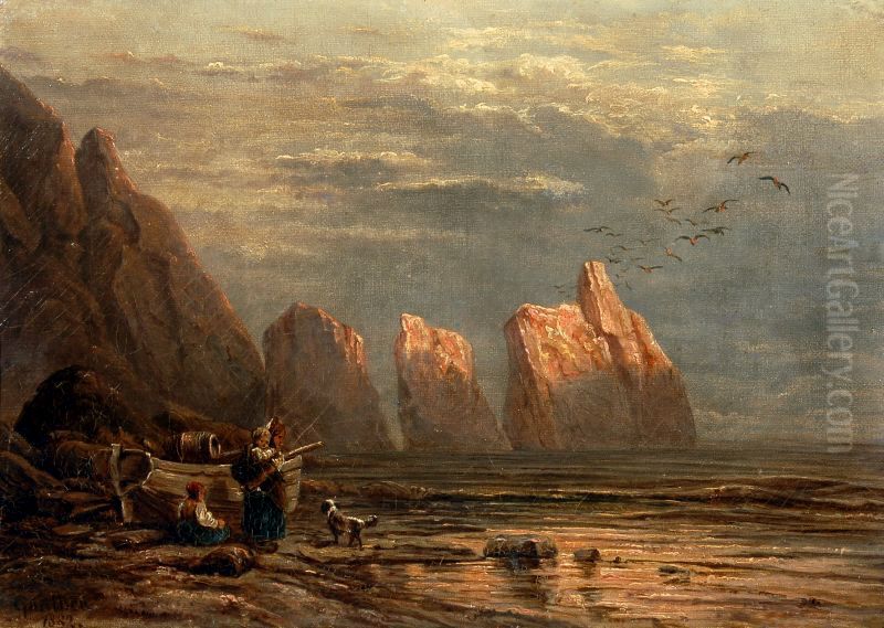 The Needles Oil Painting by Eduard Hildebrandt