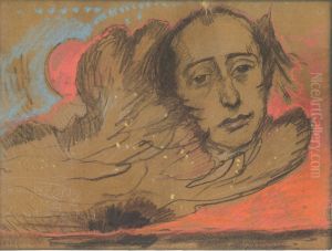 Portrait of Leon Reynel, floating in the cloud