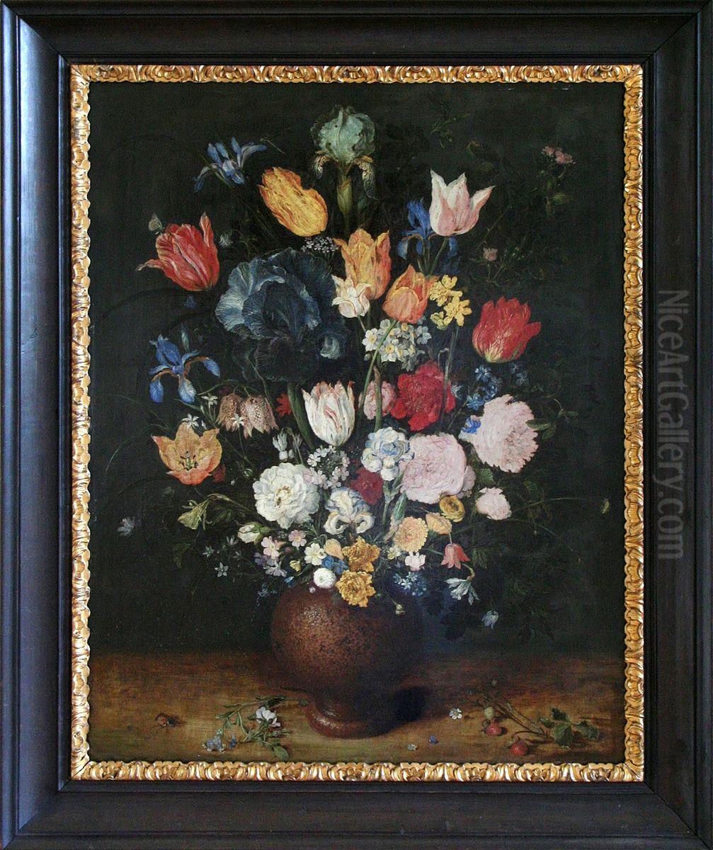 Bouquet of Flowers Oil Painting by Jan Brughel