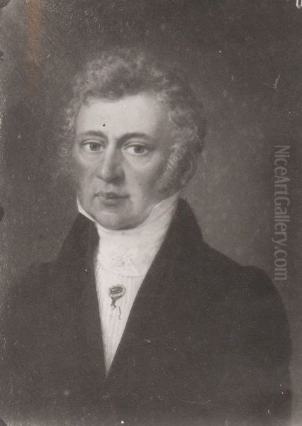Nicolai Andresen Oil Painting by Johannes Flintoe