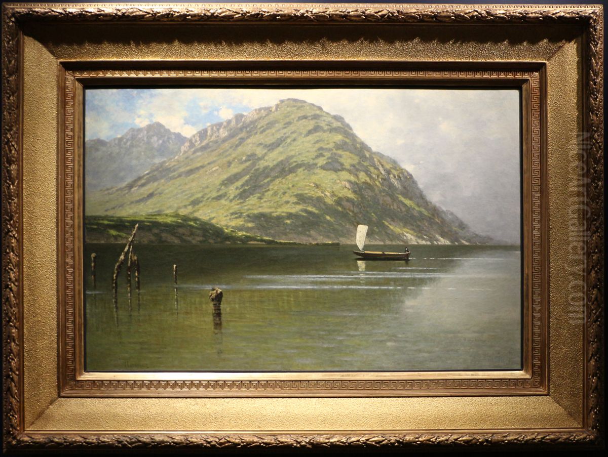 scorcio di lago Oil Painting by Federico Cortese