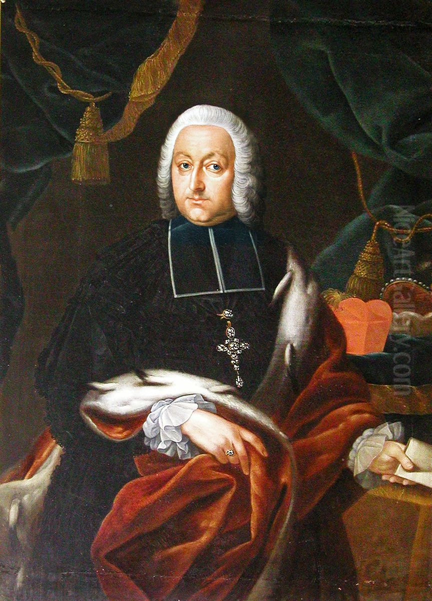 Portrait ofJohann Philipp Anton von und zu Frankenstein(1695-1753), Furstbischof von Bamberg Oil Painting by Unidentified painter