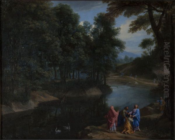 Christ Healing the Deaf-Mute Oil Painting by Philippe de Champaigne