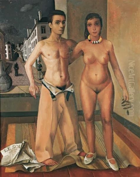 Soir. Oil Painting by Felix Nussbaum