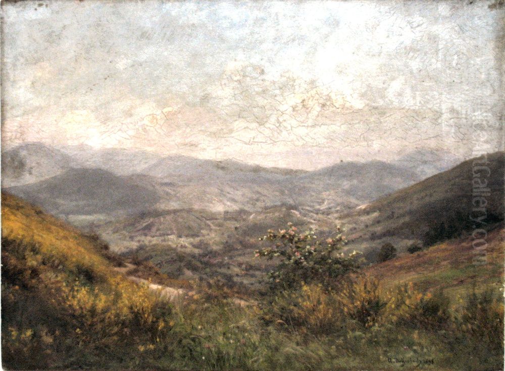 Berglandschaft Oil Painting by Anton Dieffenbach