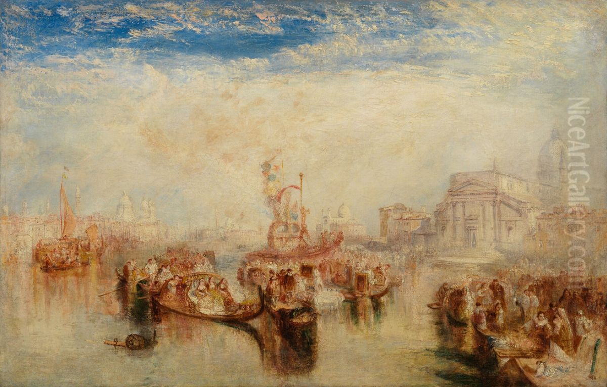 Depositing of John Bellini's Three Pictures in La Chiesa Redentore, Venice Oil Painting by J. M. W. Turner