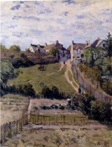 Chemin montant. Un coin du village d'Andresy