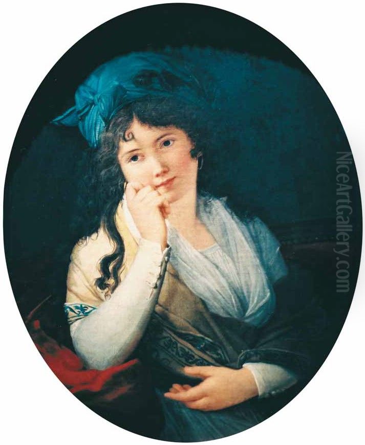 Portrait of the artist Oil Painting by Marie-Guillemine Benoist