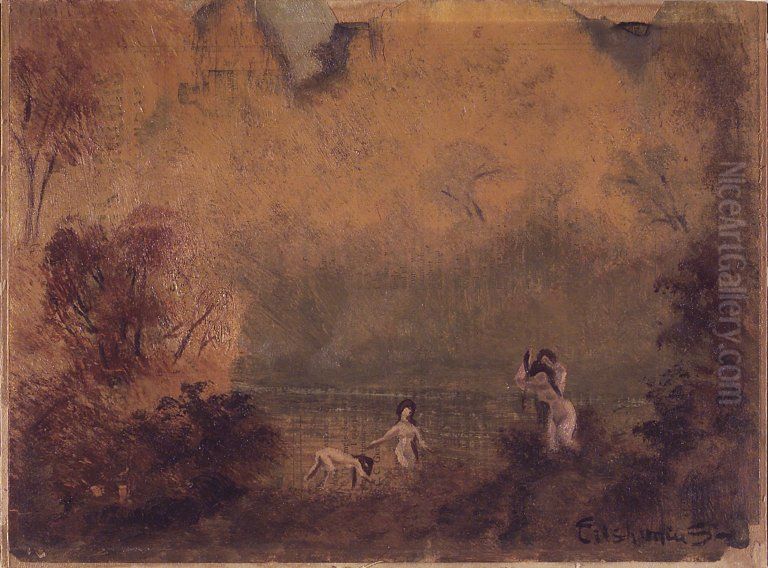Bathers Oil Painting by Louis Eilshemius