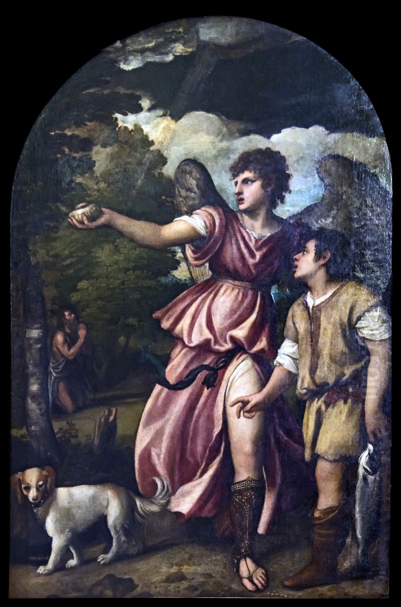Tobia e san Raffaele Arcangelo Oil Painting by Titian