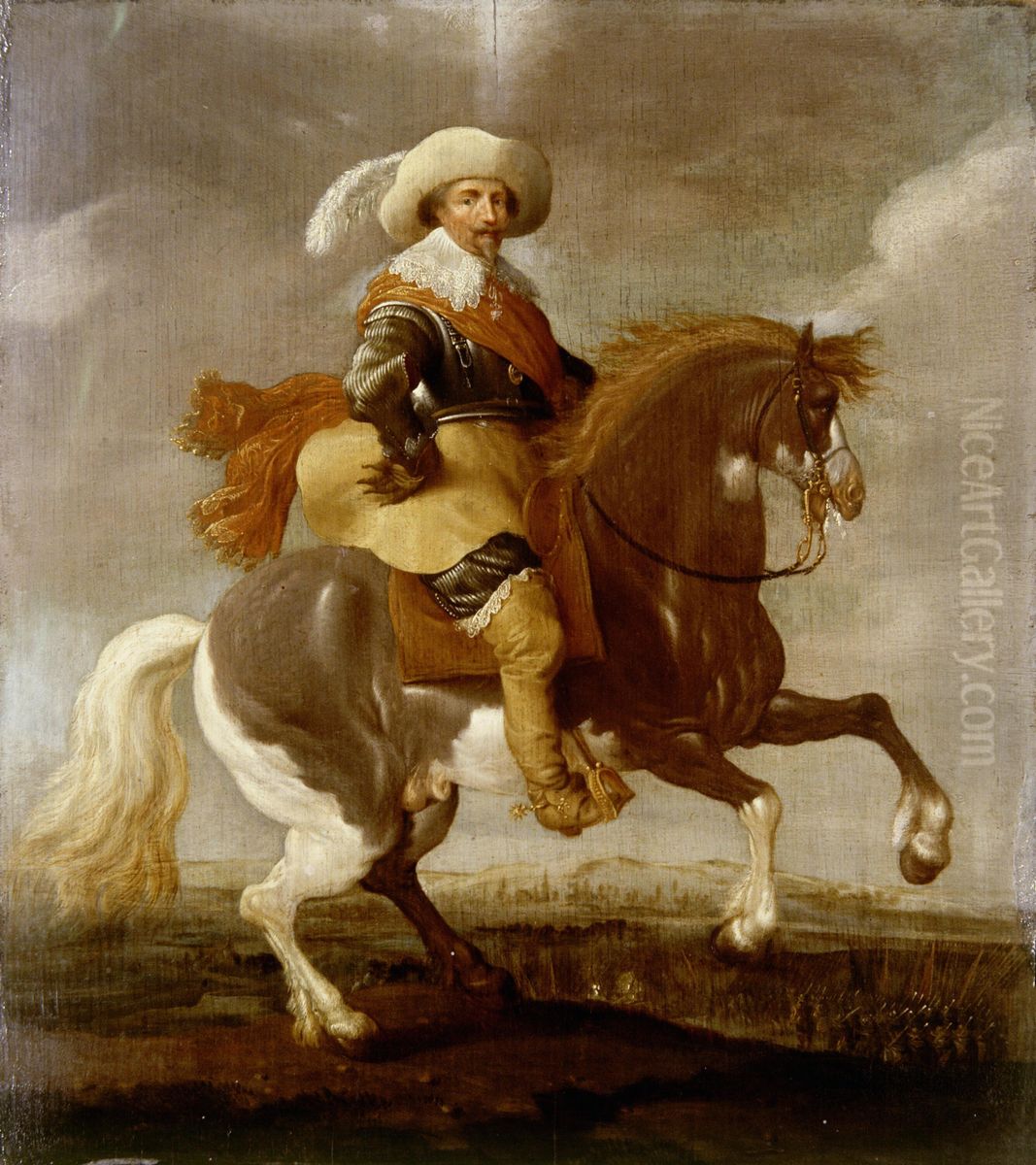 Portrait of Frederik Hendrik van Oranje- Nassau (1584-1647) Oil Painting by Palamedes Palamedesz.