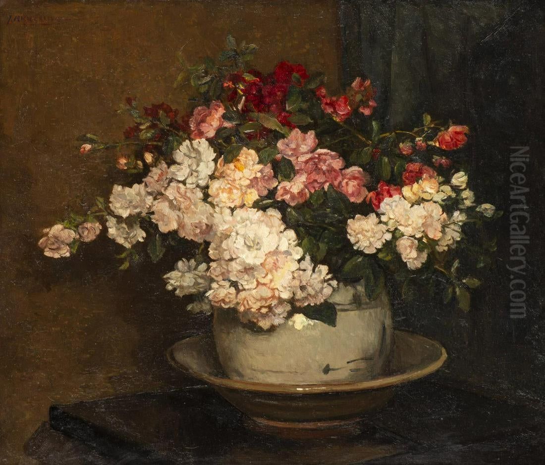 Still Life with Flowers Oil Painting by unknown