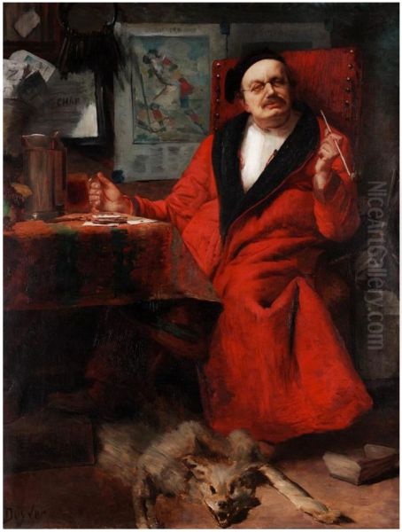 The landlord Oil Painting by Alberic Duyver