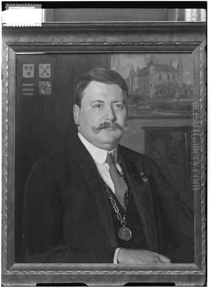 Portret van Frederik Christiaan Constantijn van Tuyll van Serooskerken (1886-1958) Oil Painting by Frans Oerder