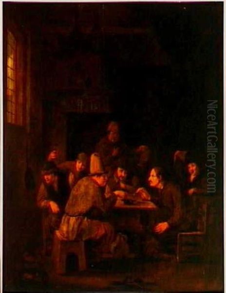 Boeren in gesprek in een kroeg. Oil Painting by Pieter Hermansz Verelst Boeren in gesprek in een kroeg. Oil Painting by Pieter Hermansz Verelst
