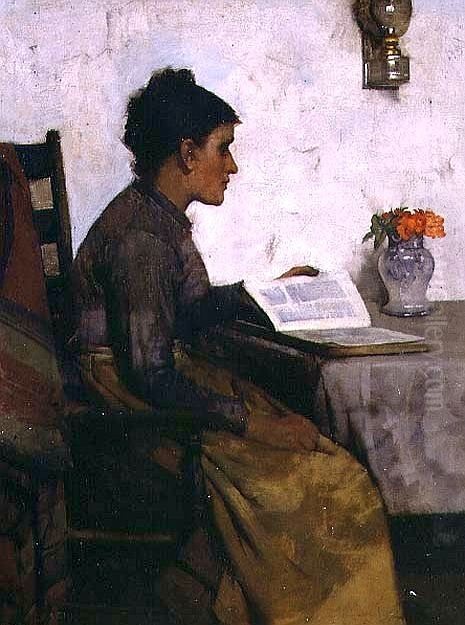 Her Comfort Oil Painting by Albert Chevallier Tayler