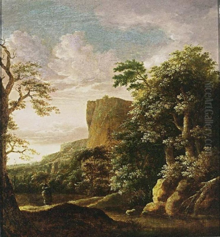 Mountain landscape Oil Painting by Cornelis Matthieu