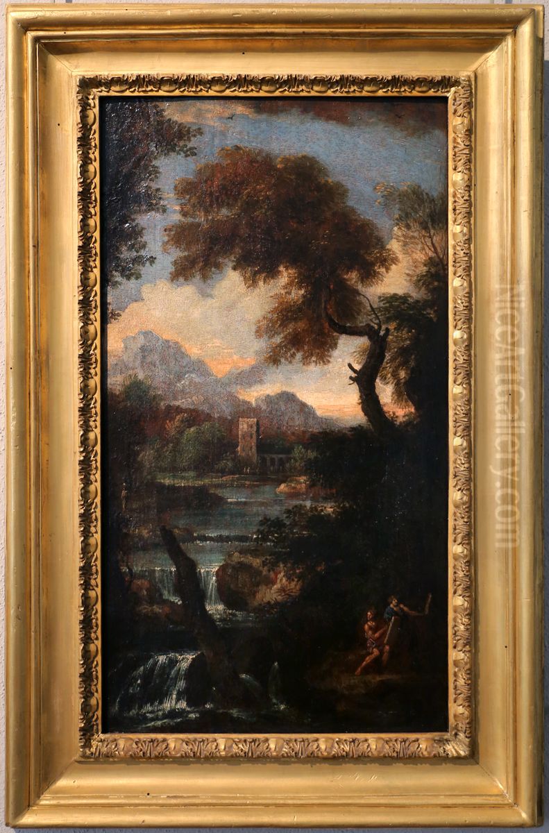 Paysage Oil Painting by Caspar Abel