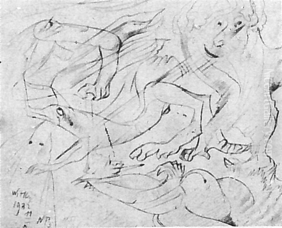 Drawing Oil Painting by Stanislaw Ignacy Witkiewicz (Witkacy)