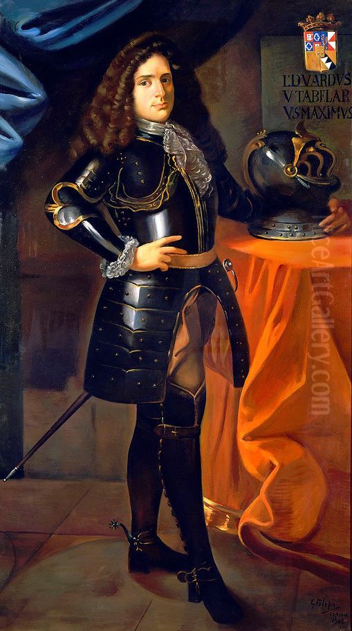 Portrait of Duarte de Sousa da Mata Coutinho Oil Painting by Unidentified painter