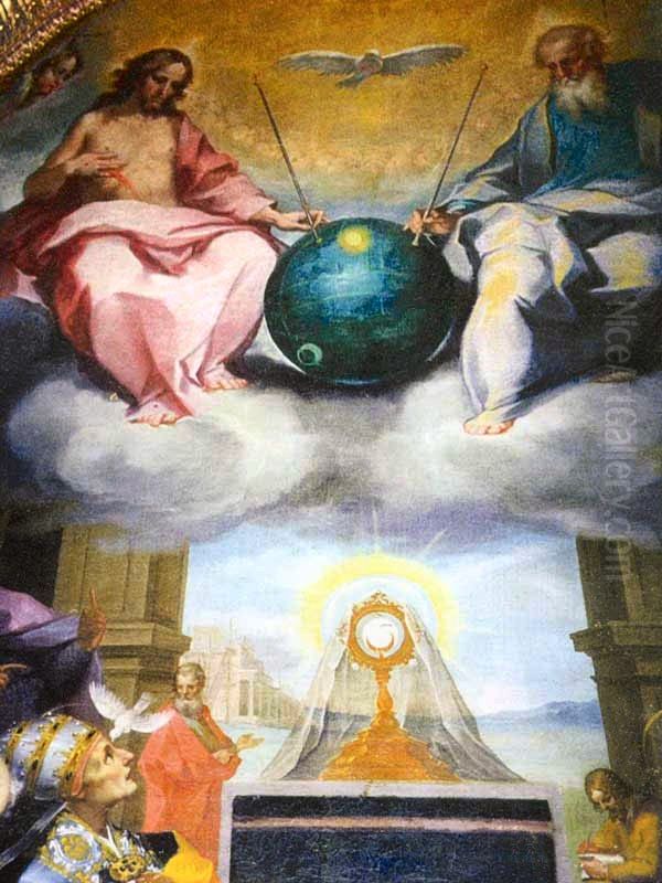 Esaltazione dell'Eucaristia (Esaltation of the Eucaristy) Oil Painting by Ventura Salimbeni