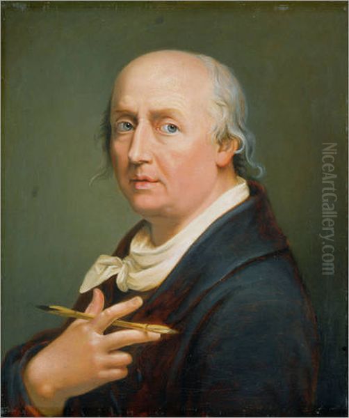 Self portrait Oil Painting by Johann Heinrich Wilhelm Tischbein