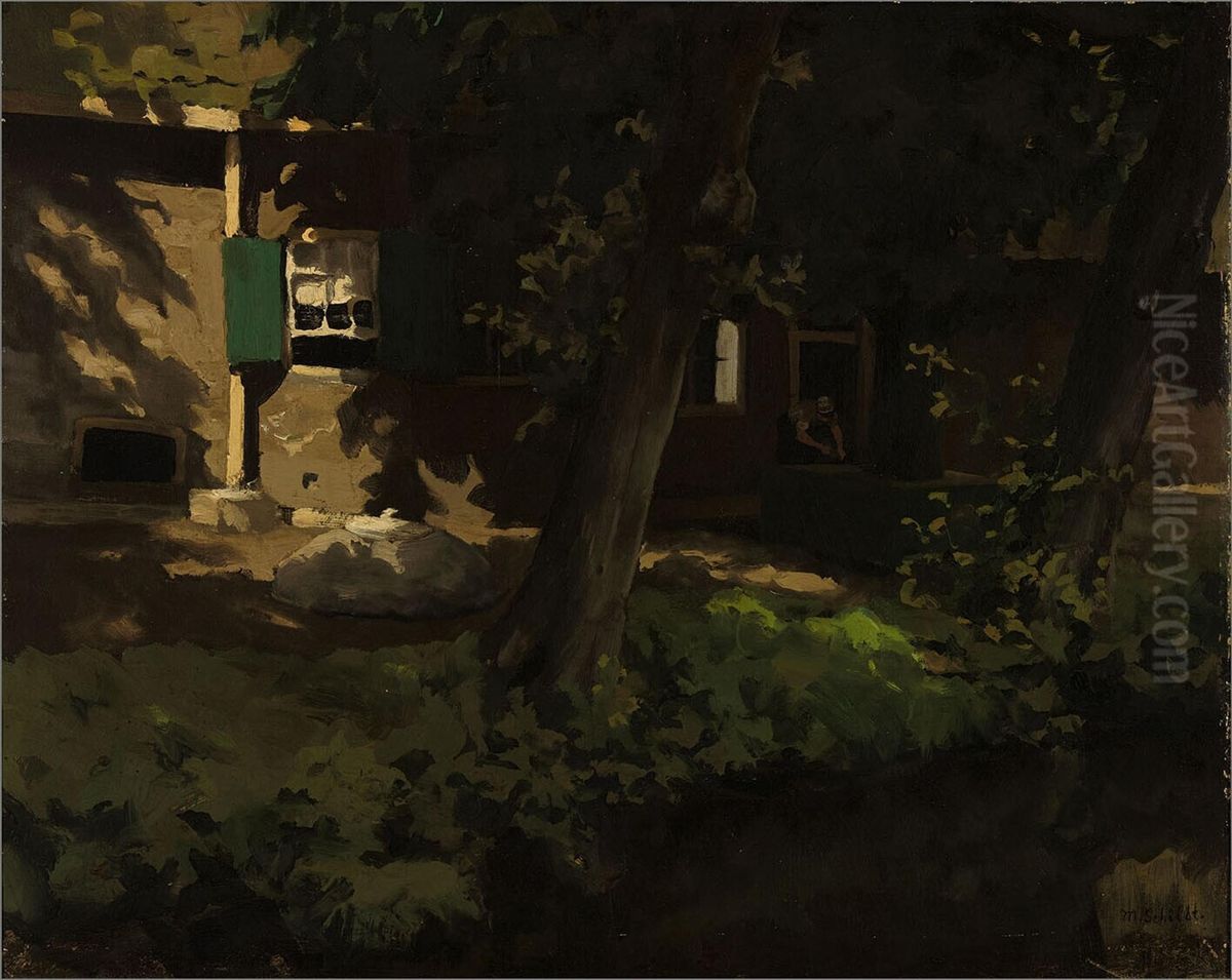 De hoeve Oil Painting by Martin Schildt