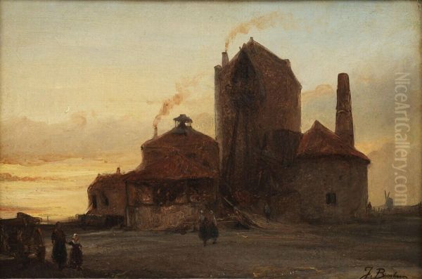 In de Borinage Oil Painting by Johannes Bosboom