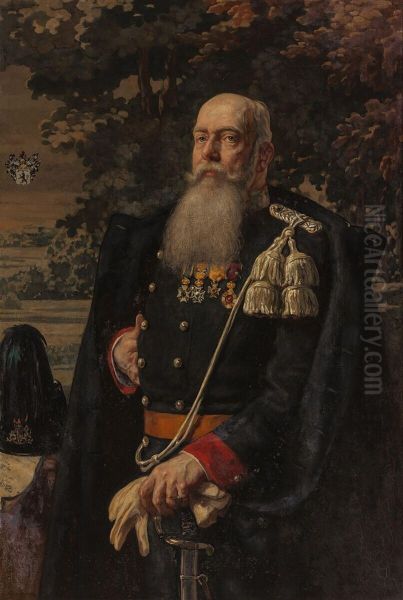 Portret van Generaal-Majoor J.J.M. Blankenheym Oil Painting by Hendrik Haverman