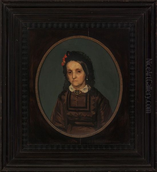 Portret van een oude dame Oil Painting by Albert Neuhuys