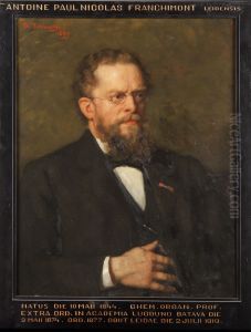 Portret van Antoine Paul Nicolas Franchimont, hoogleraar Organische Chemie te Leiden