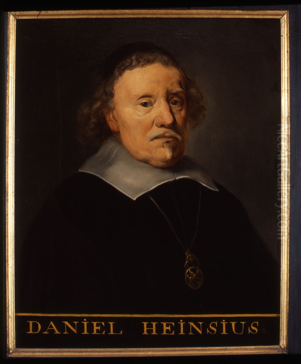 Portrait of Daniel Heinsius Oil Painting by Icones Leidenses