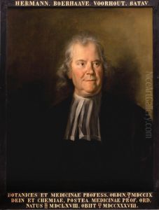 Portret van Hermannus Boerhaave, hoogleraar Geneeskunde te Leiden