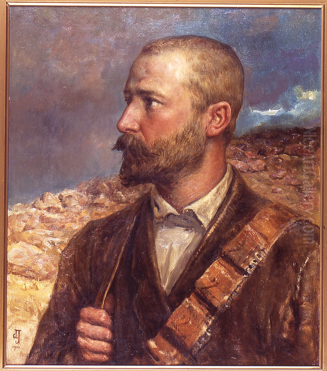 Portret van Hermanus Jacob Coster, advocaat en staatsprocureur der Zuid-Afrikaanse Republiek Oil Painting by Icones Leidenses