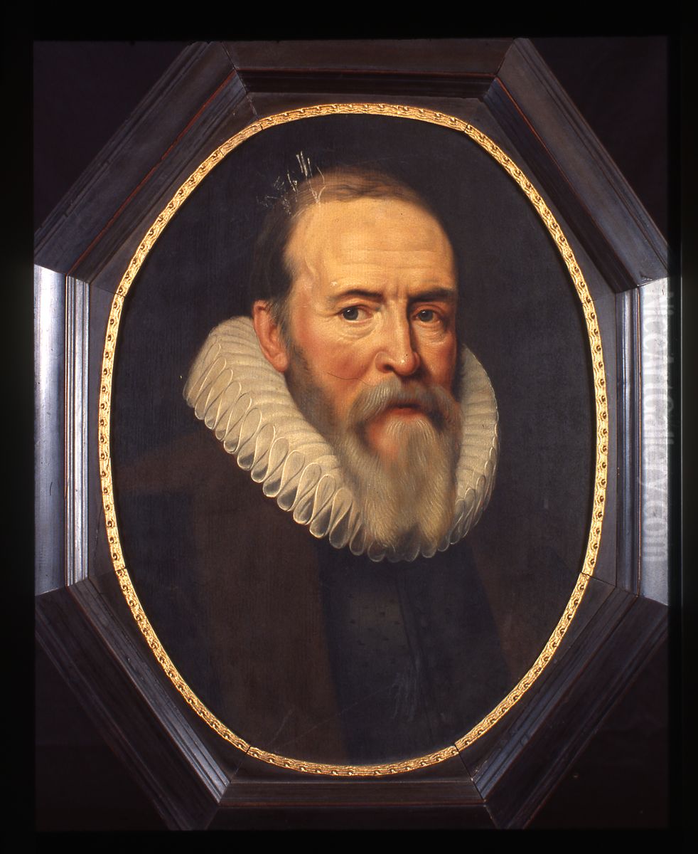 Portrat of Johan of Oldenbarnevelt, politician and landsadvocaat Oil Painting by Michiel Jansz. van Mierevelt