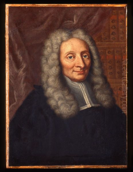 Portret van Louis Bourguet, filosoof, archeoloog en wiskundige Oil Painting by Robert Gardelle