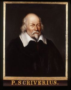 Portret van Petrus Scriverius, historieschrijver en dichter