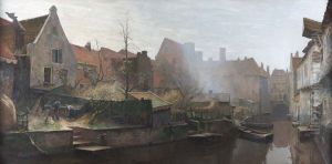 View of the Westsingel and the Sprengel in Amersfoort