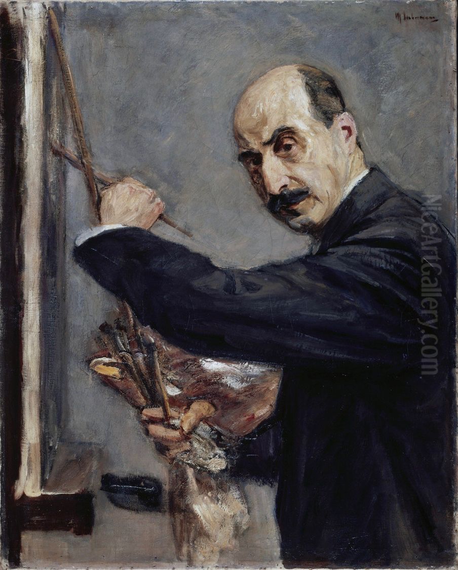 Self-portrait Oil Painting by Max Liebermann