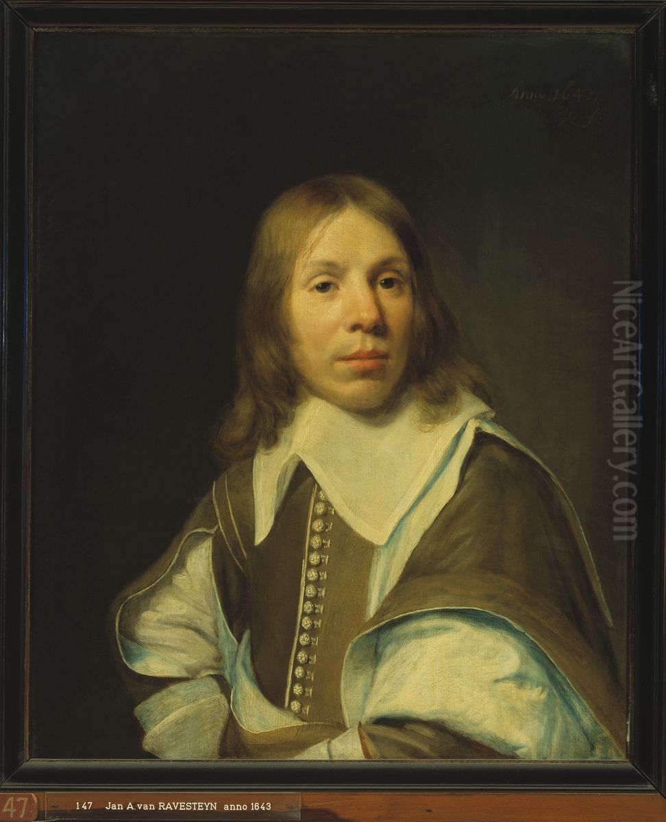 Portrait of Meyndert Sonck (1626-1675) Oil Painting by Jan Albertsz Rotius