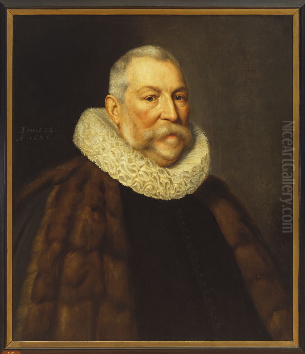 Onbekende man Oil Painting by Michiel Jansz. van Mierevelt