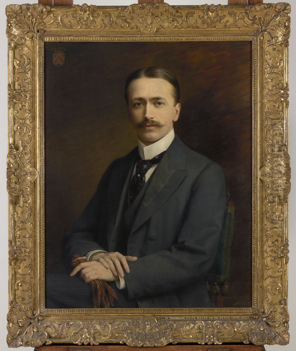 Fritz Mayer van den Bergh Oil Painting by Jozef Janssens de Varebeke
