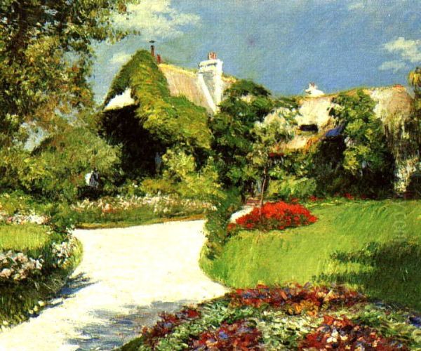 Cottage in Trouville Oil Painting by Gustave Caillebotte