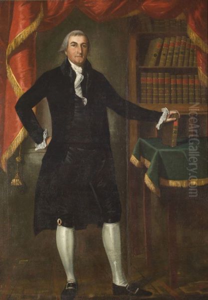 Portrait of Uriah Tracy (1755-1807) Oil Painting by Ralph Earl